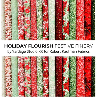 Holiday Flourish - Festive Finery fabrics for Robert Kaufman Farbics