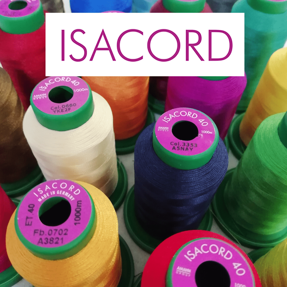 Isacord thread for machine embroidery, machine quilting, and machine appliqué