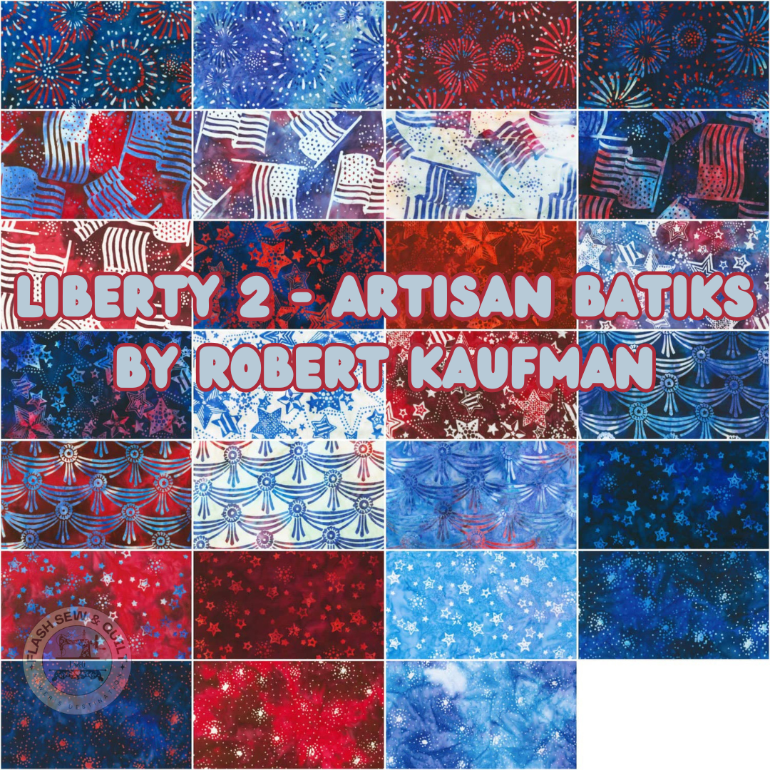 Liberty 2 Artisan Batiks fabric collection by Robert Kaufman