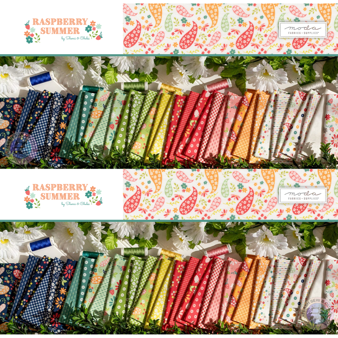 Raspberry Summer Fabric collection by Sherri & Chelsi