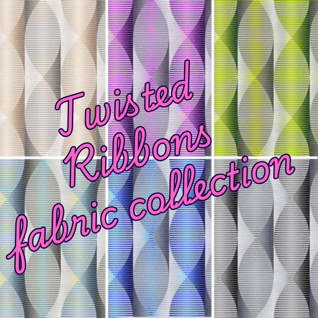 Twisted Ribbons 108 inch quilt backing fabric collection by Color Principle for Henry Glass fabrics