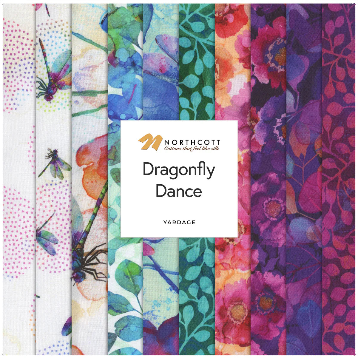 Dragonfly Dance fabric collection from Northcott Fabrics