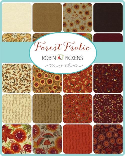 Forest Frolic fabric collection by Robin Pickens