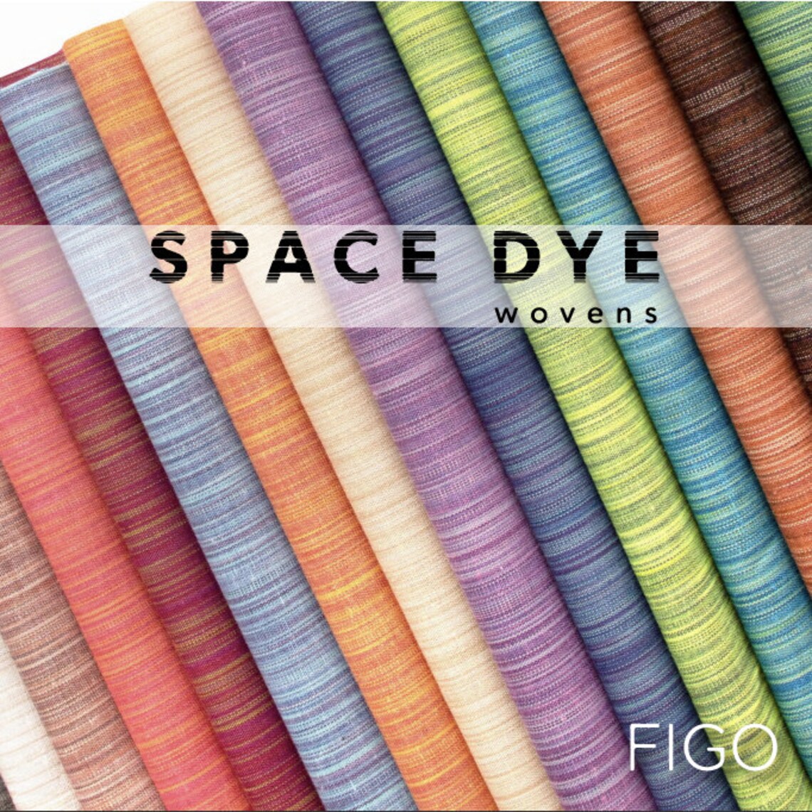 Space Dye wovens fabric collection by FIGO fabrics