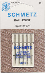 Schmetz Needles Ball Point Machine Needle Size 10/70