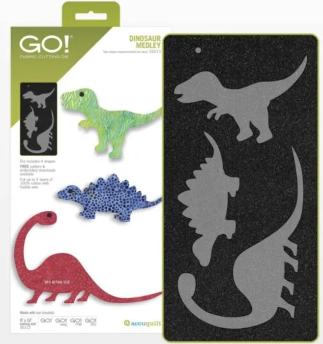 AccuQuilt Go! Dinosaur Medley Die