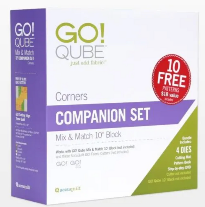 AccuQuilt Go! Qube Companion Set Mix & Match 10# Block