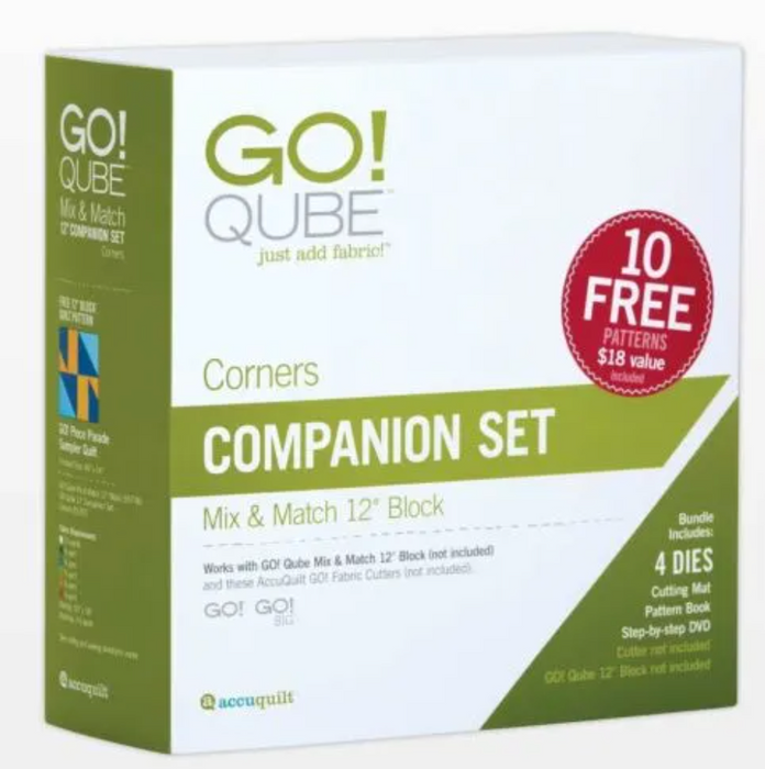 AccuQuilt Go! Qube Companion Set Corners 12" Block