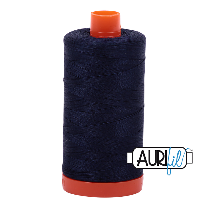 Very Dark navy Aurifil Thread 50wt