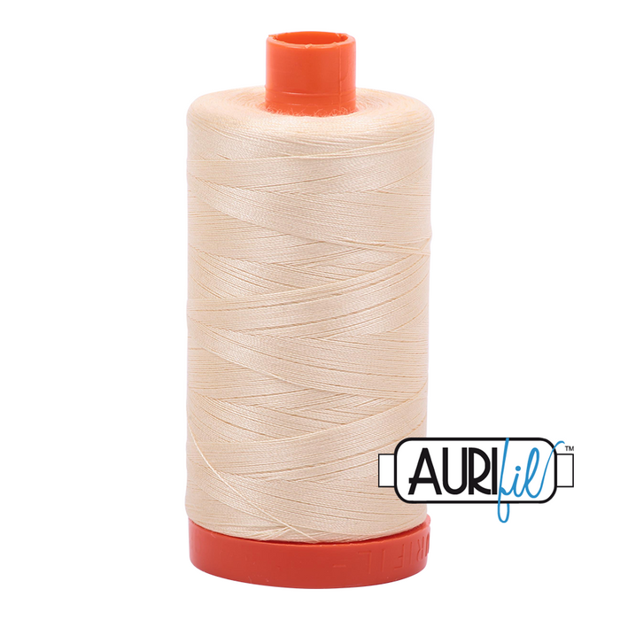 Aurifil Thread 50wt Butter 2123 (1300 meters)