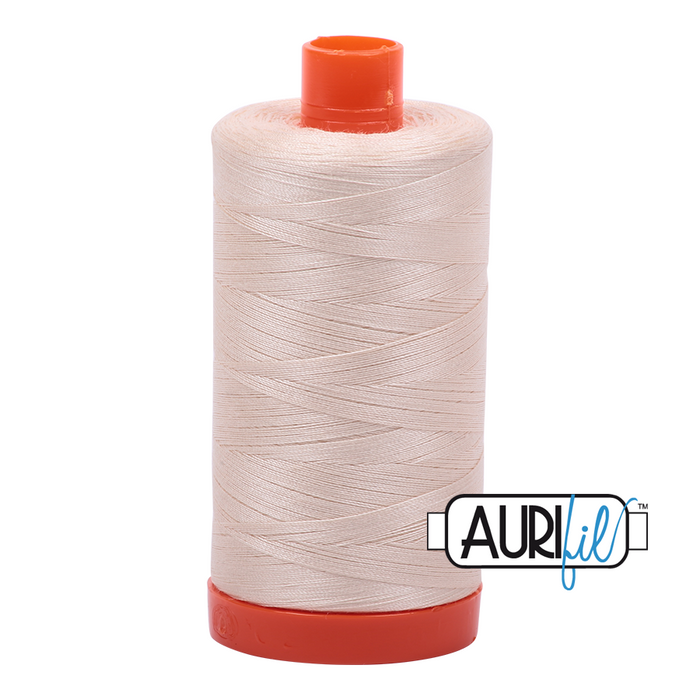 Aurifil Thread 50wt Light Sand 2000 (1300 meters)