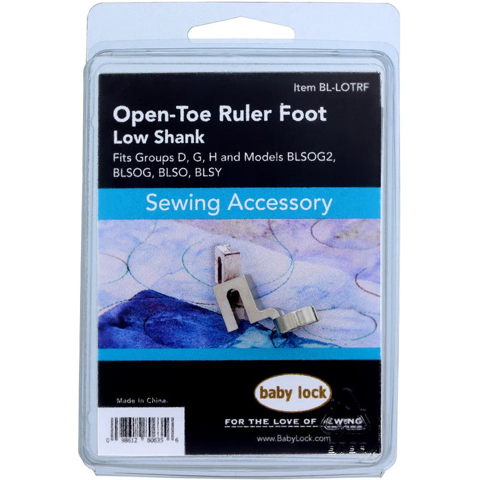 Baby Lock Open-Toe Ruler Foot Low Shank - BL-LOTRF