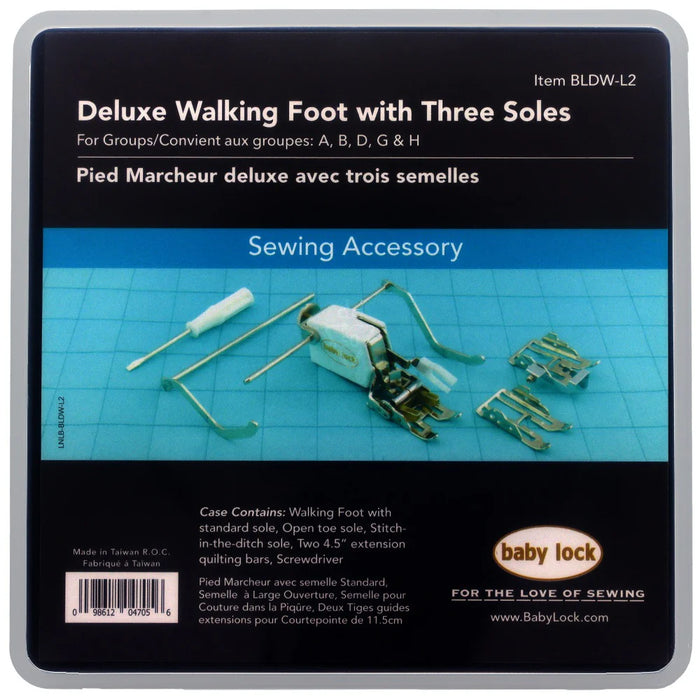 Baby Lock BLDW-L2 Walking Foot With 3 Soles - BLDW-L2