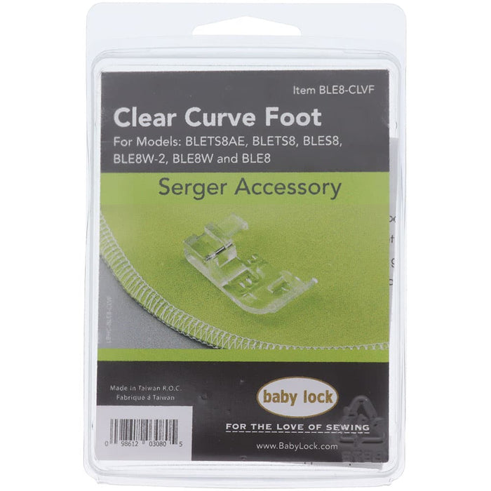 Baby Lock Clear Curve Foot - BLE8-CLVF