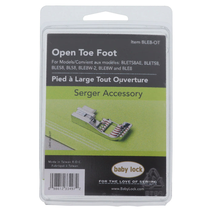 Baby Lock Open Toe Foot - BLE8-OT