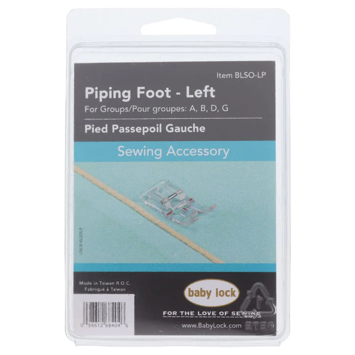 Baby Lock Piping Foot-Left - BLSO-LP