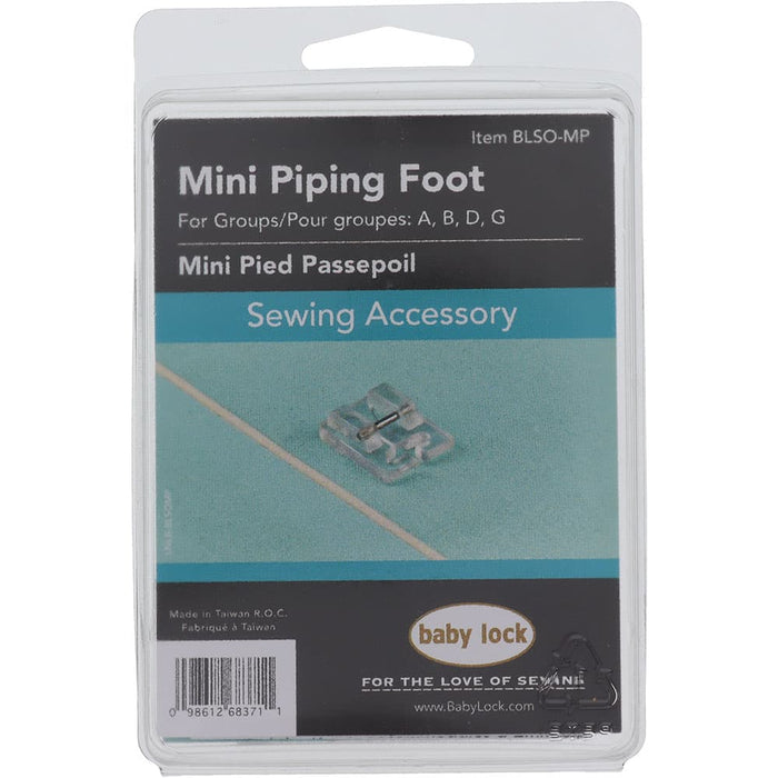 Baby Lock Piping Foot- Mini (2mm) - BLSO-MP