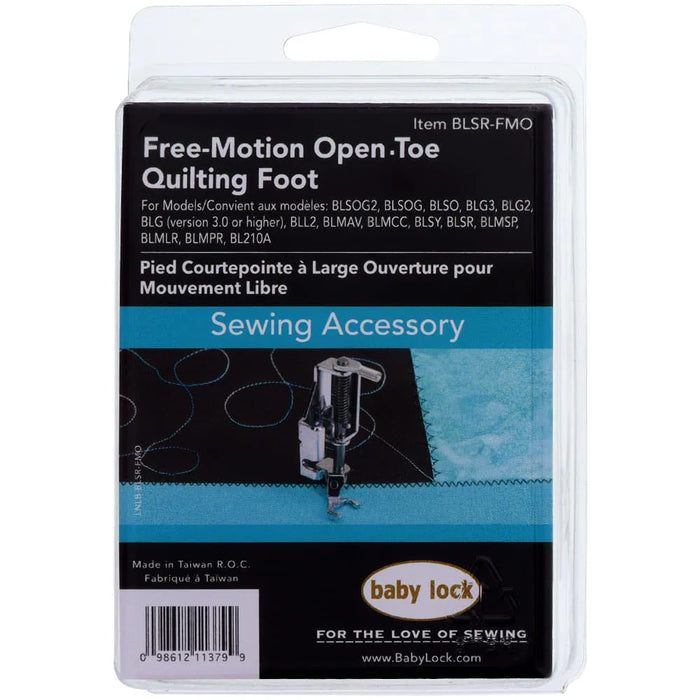 Baby Lock Free Motion Open Toe Quilting Foot - BLSR-FMO