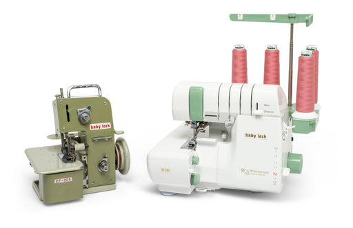 Baby Lock 55th Anniversary Limited Serger Machine compared to the original Baby Lock serger machine