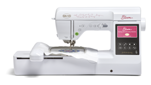 Baby Lock Bloom Sewing & Embroidery Machine from the front