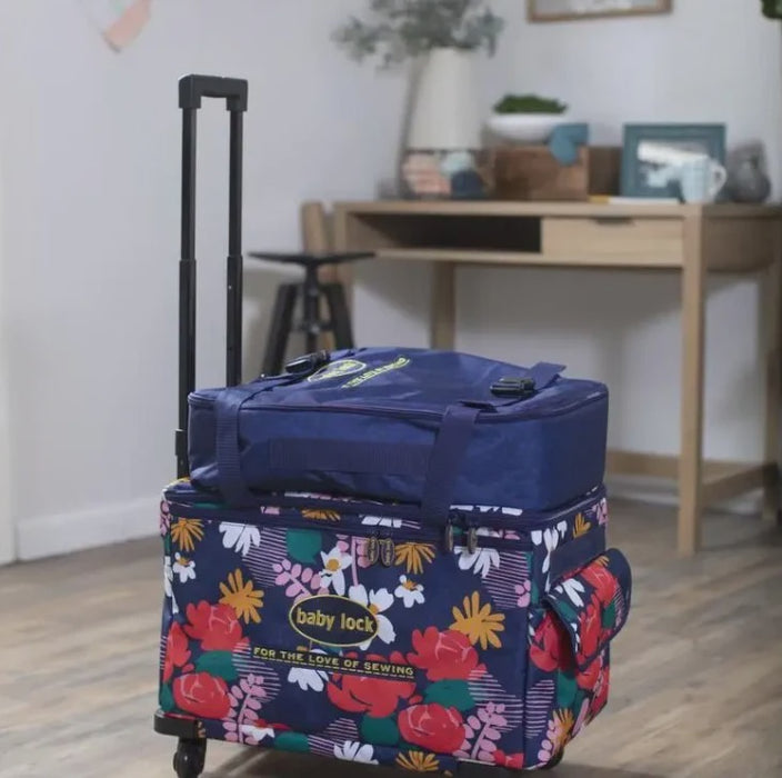 Baby Lock Large Machine Trolley Set - Floral