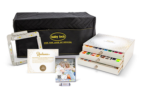 Baby Lock Radiance Embroidery, Sewing, and Quilting Machine gift bundle with purchase