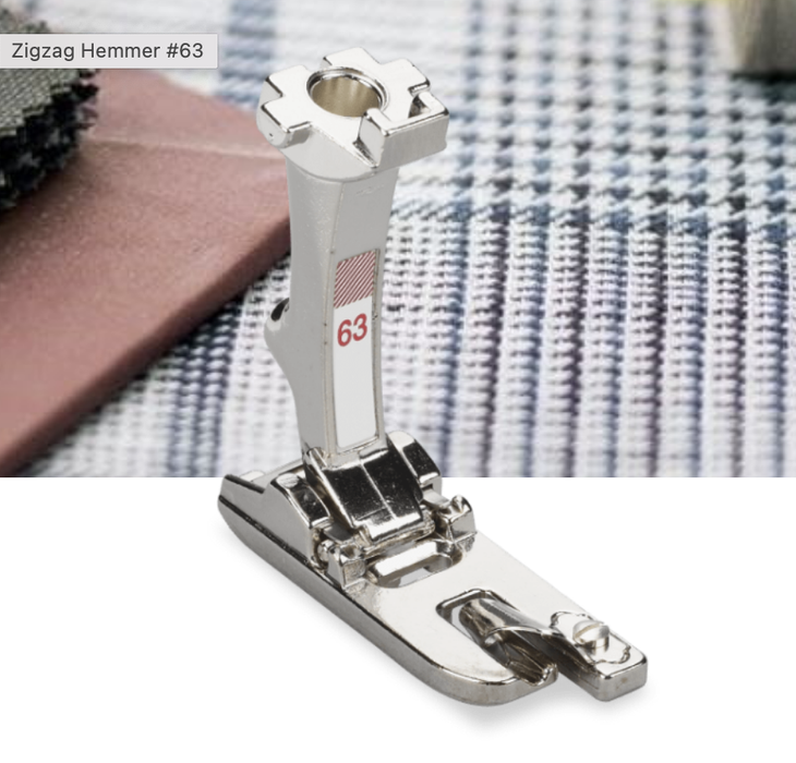 BERNINA #63 Zigzag Hemmer Presser Foot