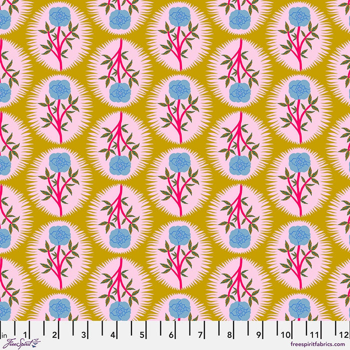 Bloomology fabric collection - Cameo Maize