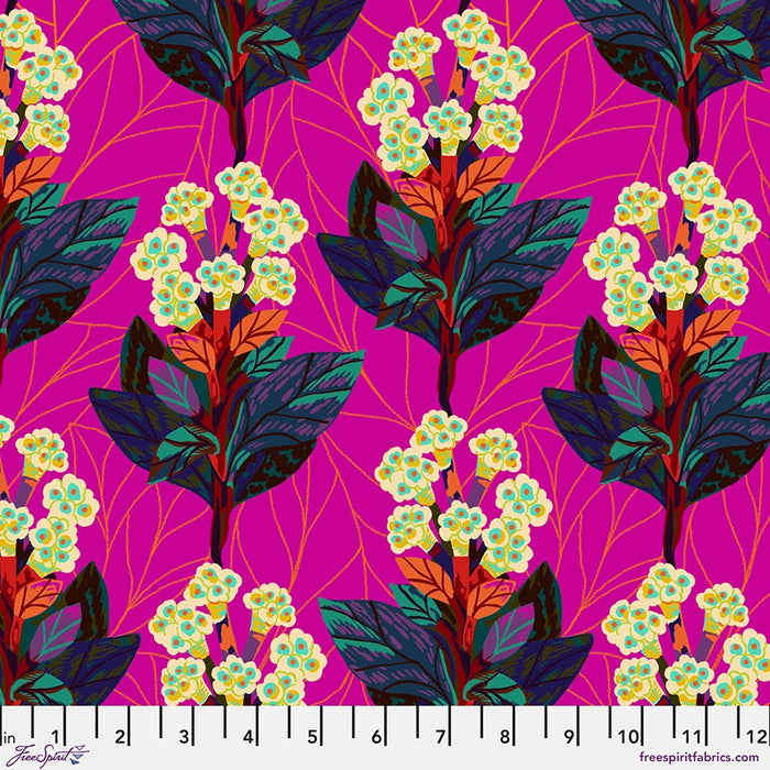 Bloomology fabric collection - Hydrangeas Magenta