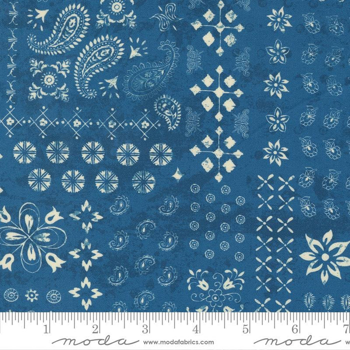 Cadence Bandana Indigo 11914 20 by Crystal Manning for Moda Fabric