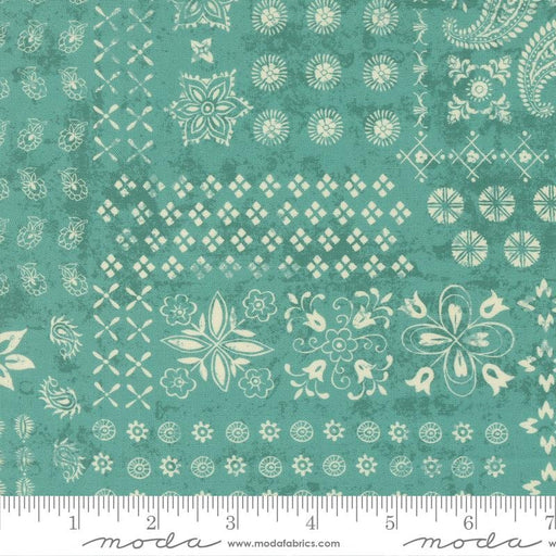 Cadence Bandana Teal 11914 17 by Crystal Manning for Moda Fabric