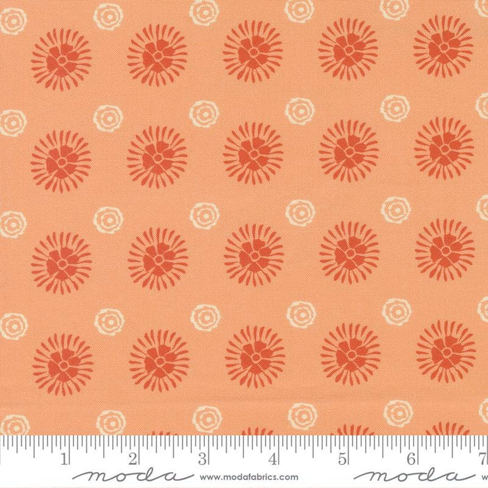 Cadence Dots Peach Blossom 11917 12 by Crystal Manning for Moda Fabric