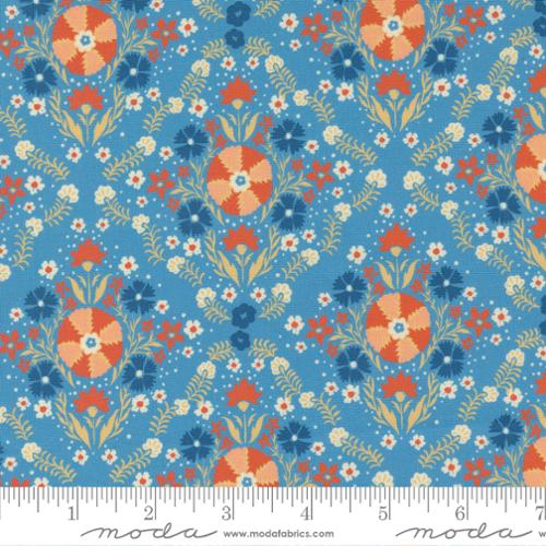 Cadence Jasmine Cornflower 11913 19 by Crystal Manning for Moda Fabric