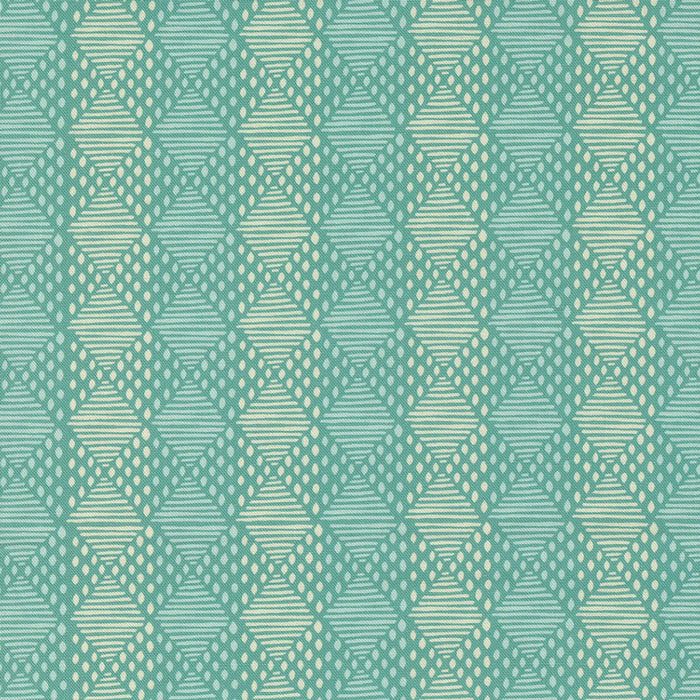 Cadence Stripes Teal 11915 17 by Crystal Manning for Moda Fabric