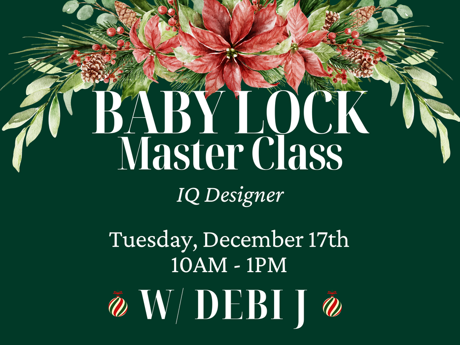 Baby Lock Master Class IQ Designer Naples