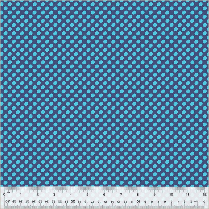 Dot to Dot Diva Blue fabric by Heather Givans