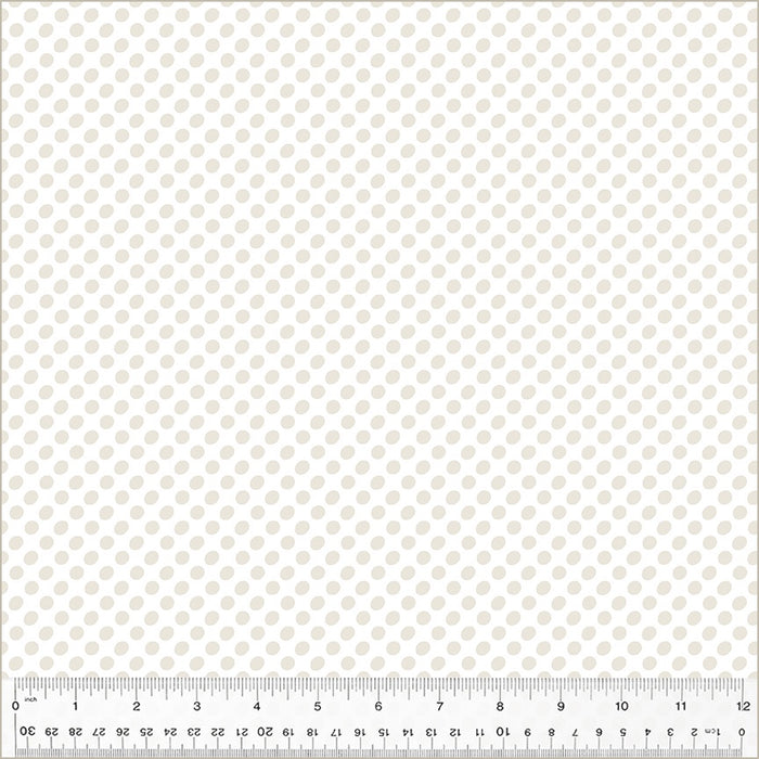 Dot to Dot Snowdrop fabric by Heather Givans