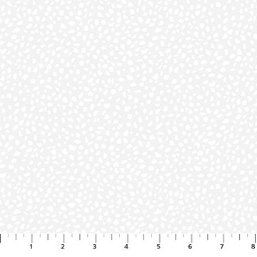 Dovetail Spotty in White - FIGO Fabrics 92032-10