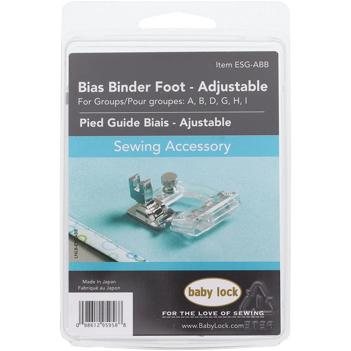 Baby Lock Adjustable Bias Binder Foot - ESG-ABB