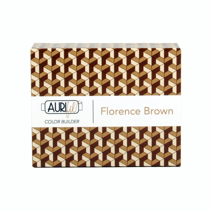 Florence Brown by Aurifil Color Builder 50 wt 2312 - 6010 - 2360