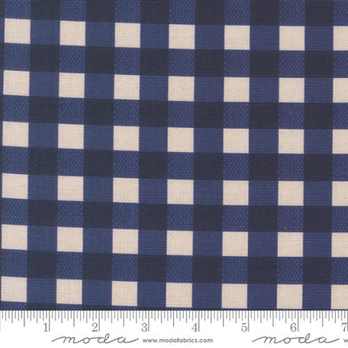 Farm And Garden Gingham Canvas Indigo