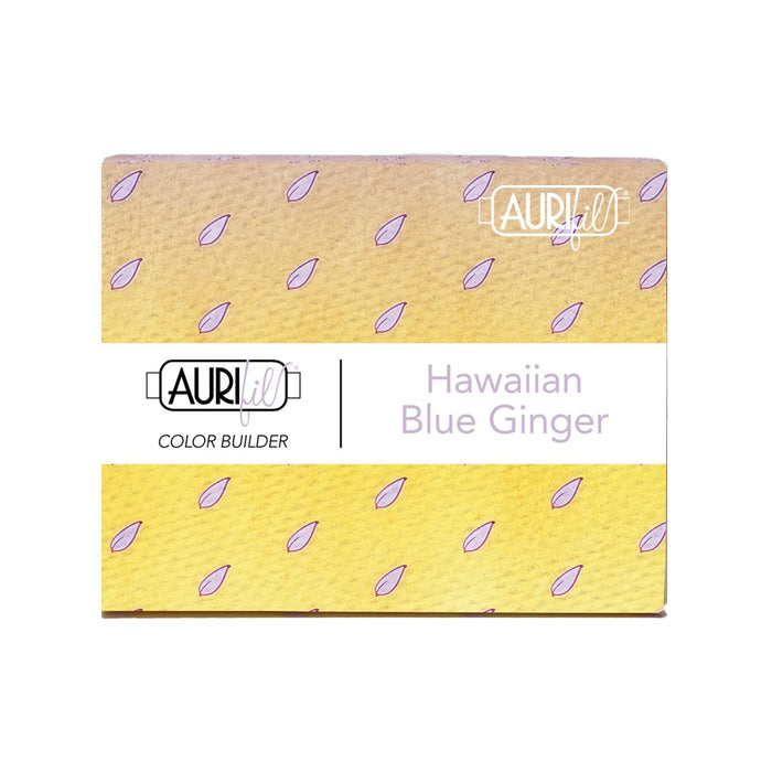 Hawaiian Blue Ginger by Aurifil Color Builder 50wt 2510 - 3840 - 4651