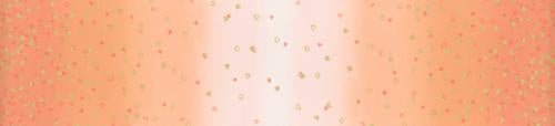 I Heart Ombre Metallic Coral fabric