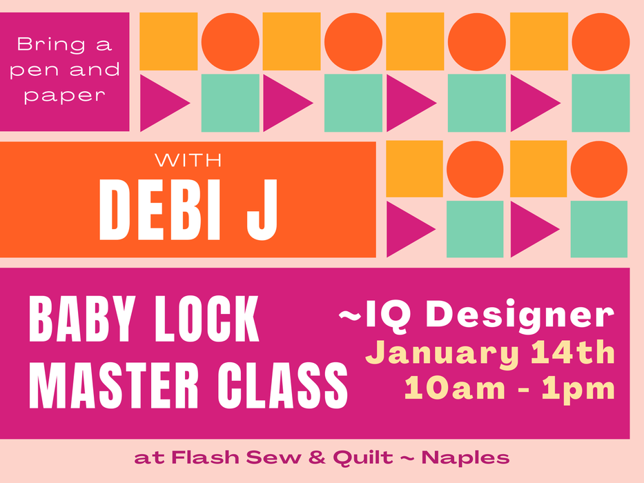 Baby Lock Mastery IQ Designer ~ Naples