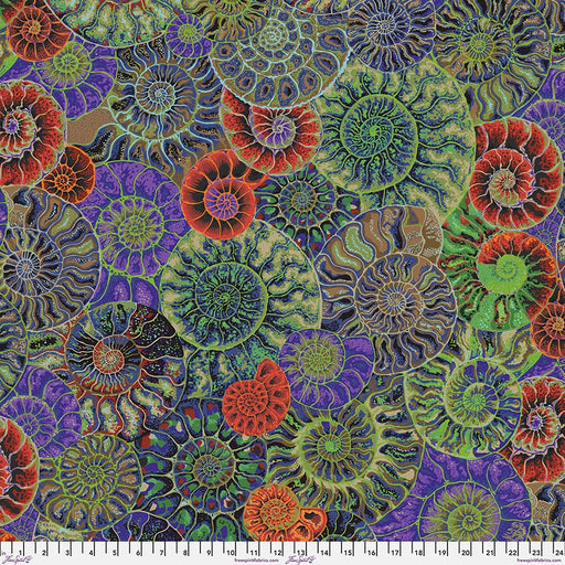 Kaffe Fassett August 2024 fabric Ammonites Dark