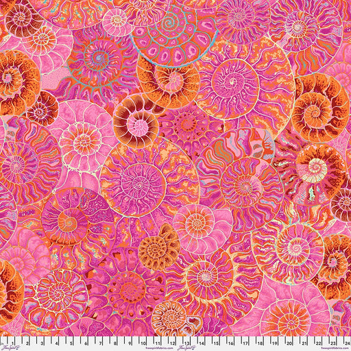 Kaffe Fassett August 2024 fabric Ammonites Pink