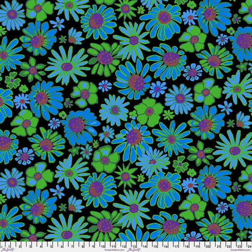 Kaffe Fassett August 2024 fabric Bloomers Black