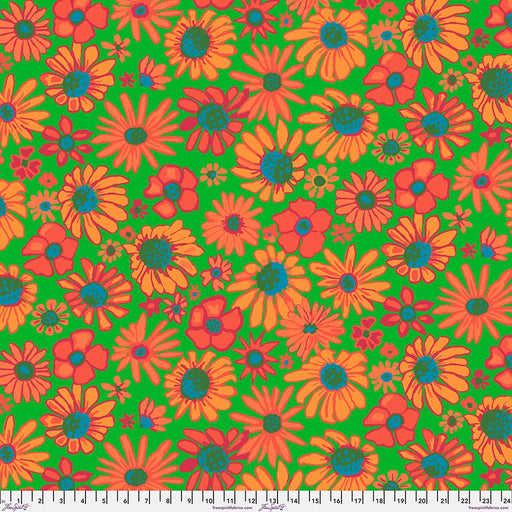 Kaffe Fassett August 2024 fabric Bloomers Green