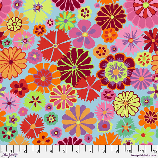 Kaffe Fassett August 2024 fabric Folk Flower Pink