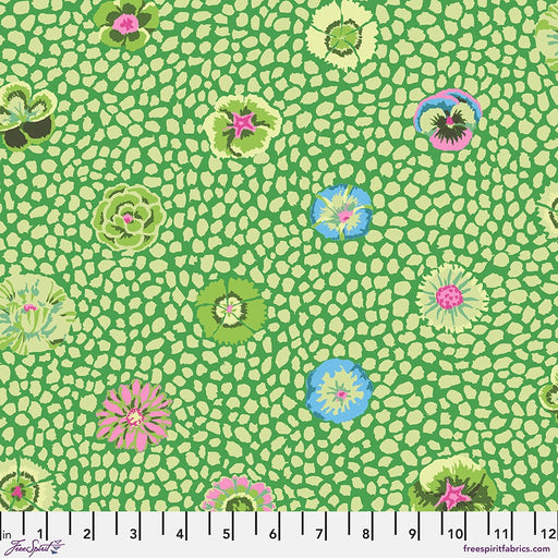 Kaffe Fassett August 2024 fabric Guinea Flower Moss